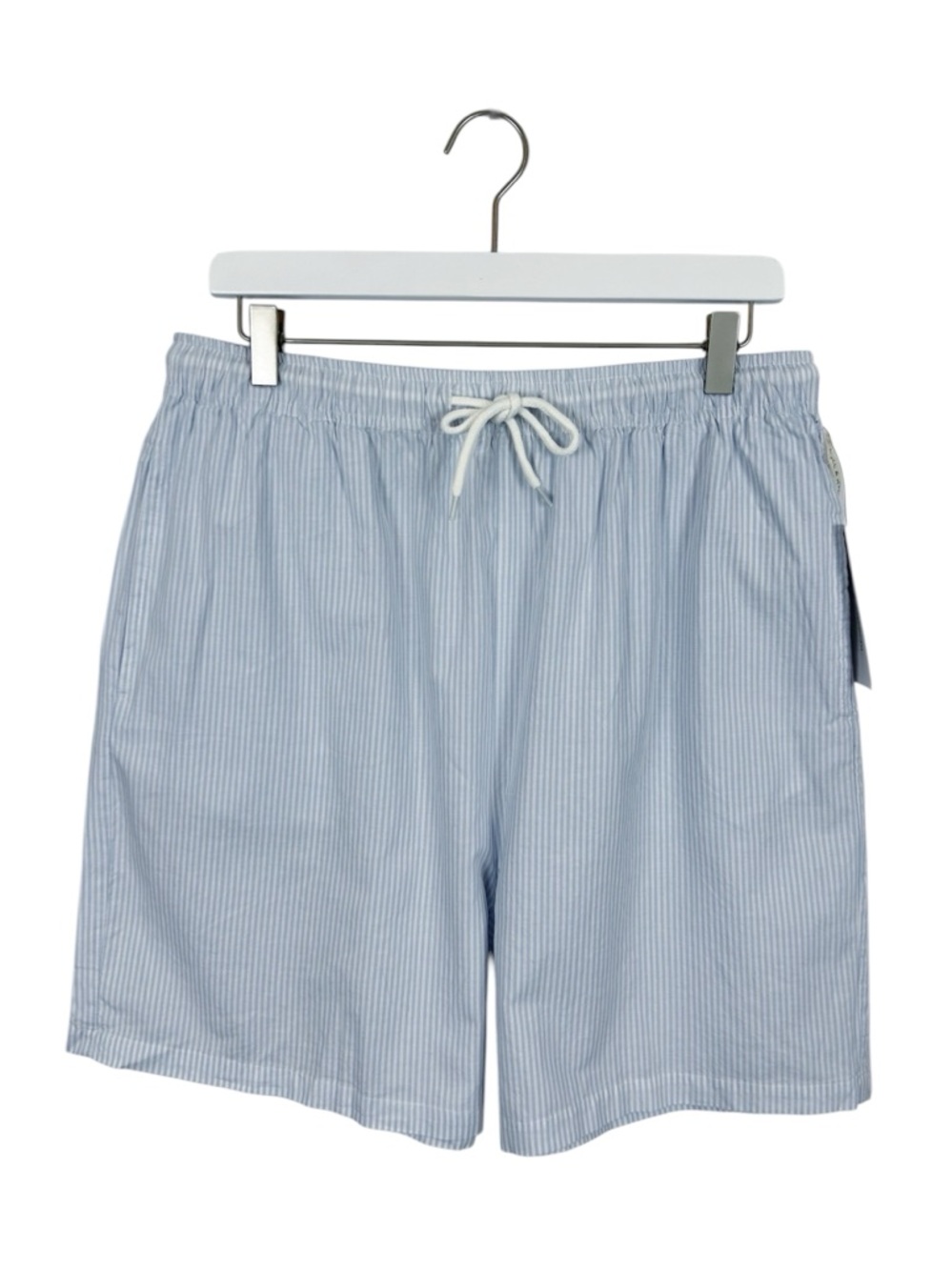Kendall & Kylie Blue and White Striped Casual Shorts Women's Size Large NWT